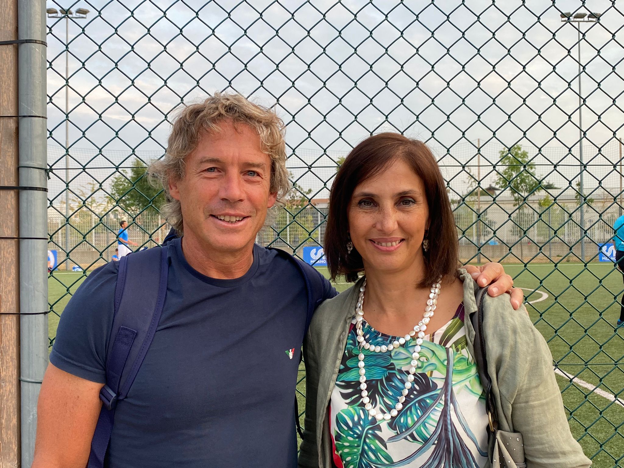 Diego Dominguez e Dott.ssa Cosima Buccoliero Direttore I.P.M. Milano